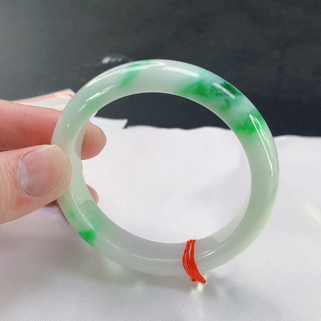 翡翠手镯未镶嵌099缅甸天然翡翠A货