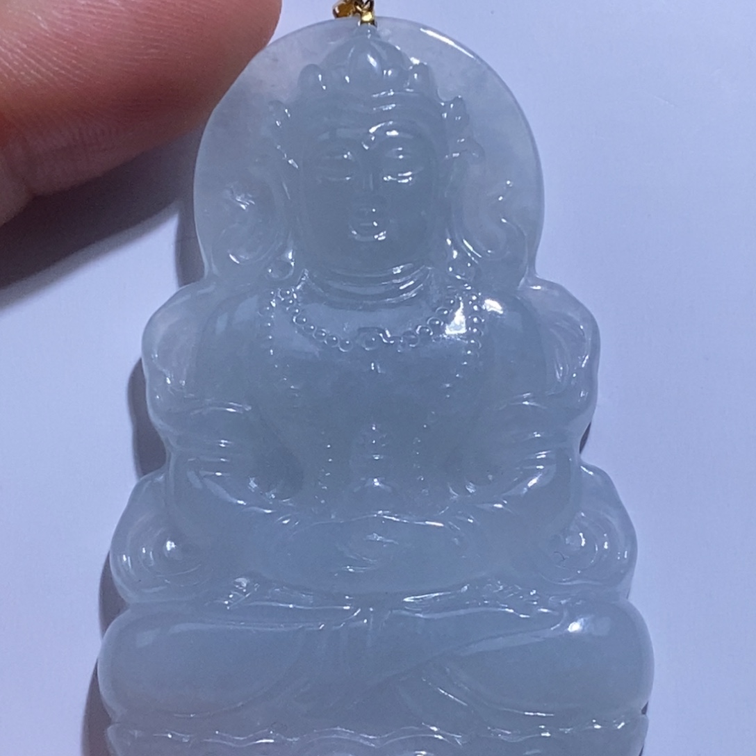 翡翠未镶嵌吊坠(不含链)度母