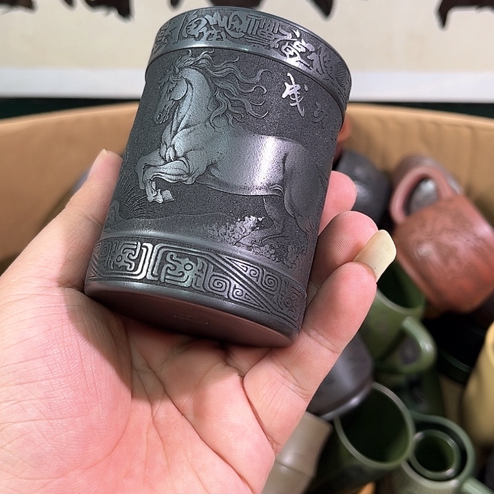 茶杯紫砂全手工紫砂主人杯