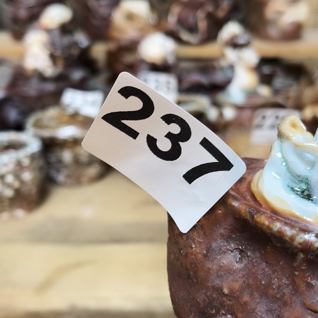 杯平**活柴烧粗陶手捏宝瓶