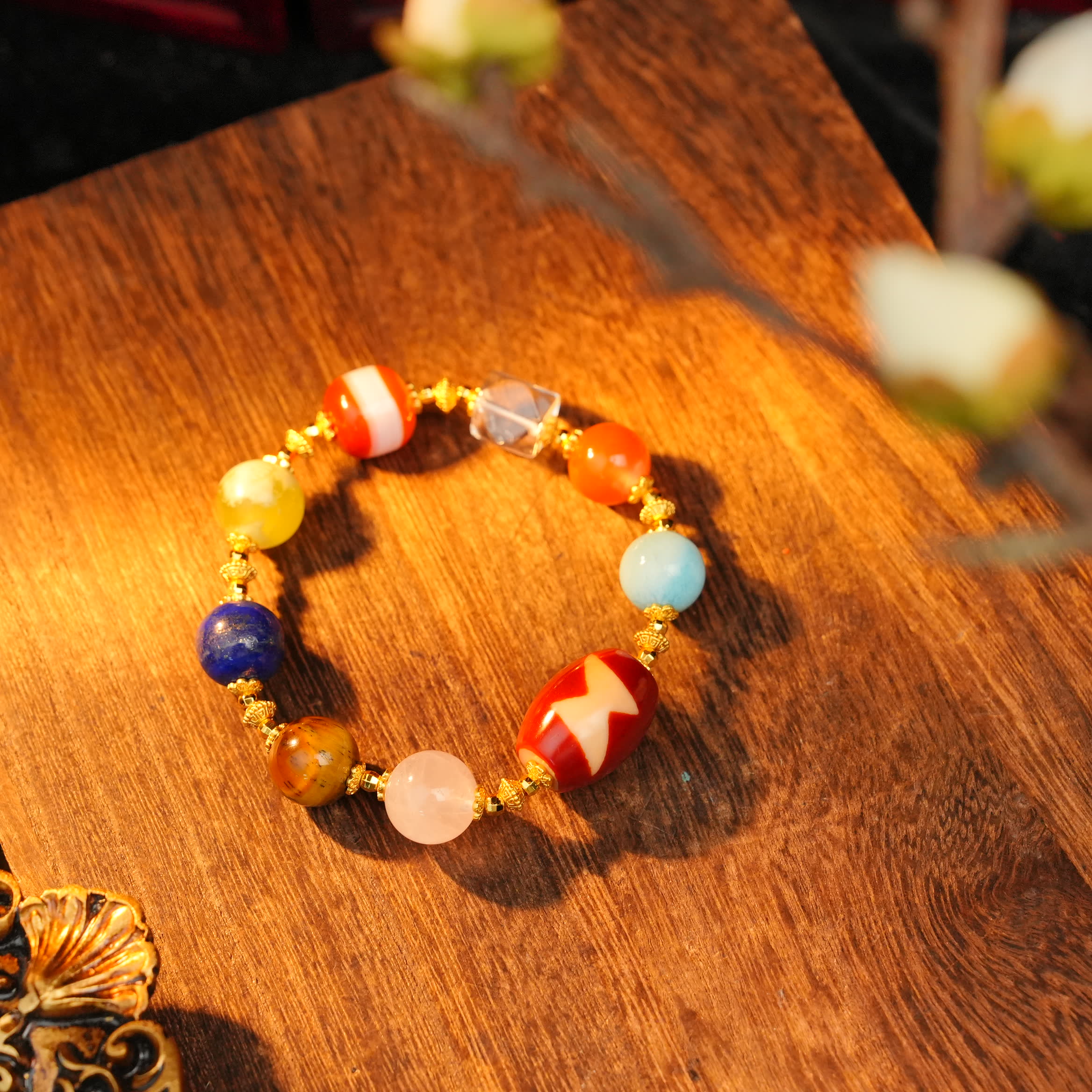 925银手链 闪五多宝手串LNR0200315