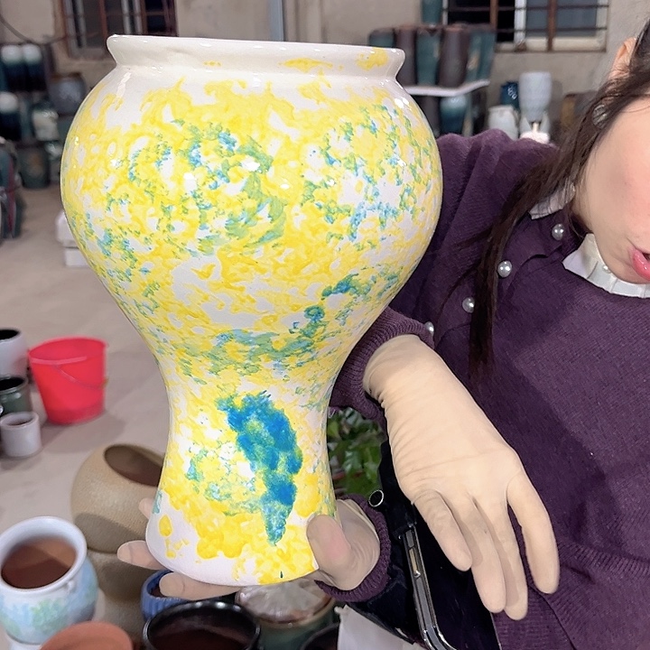 正品口16高29花盆……