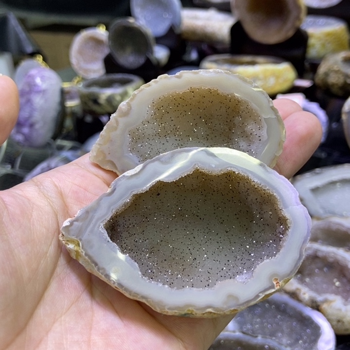 未镶嵌珠宝半成品水晶聚宝盆