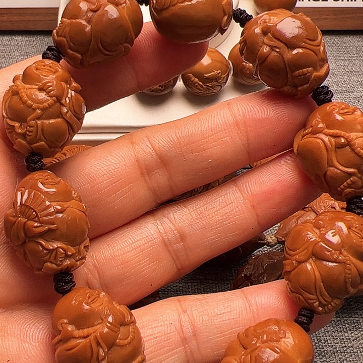 橄榄核手串/手链弥勒佛