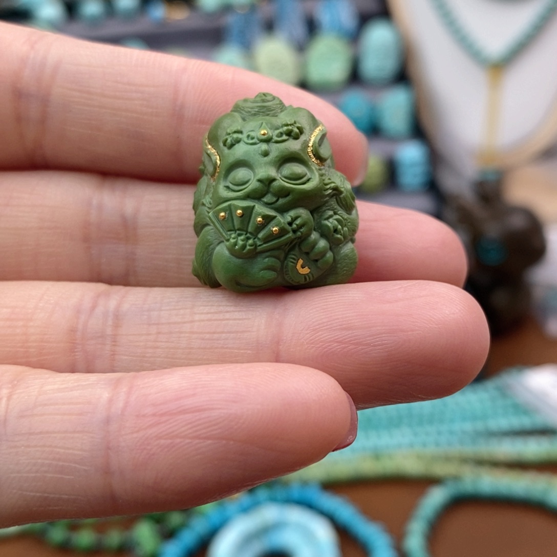 绿松石珠宝奇石未镶嵌