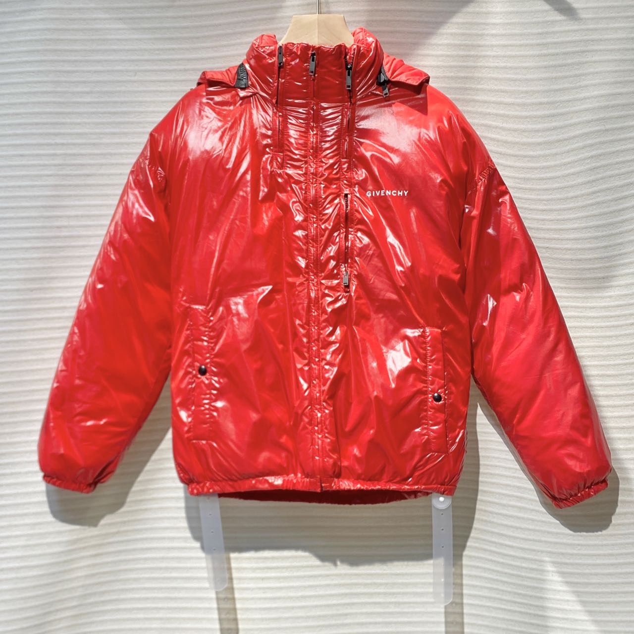 Givenchy/纪梵希 时尚 口袋 红色 印花 外套/44码/99新/XG-Y14403