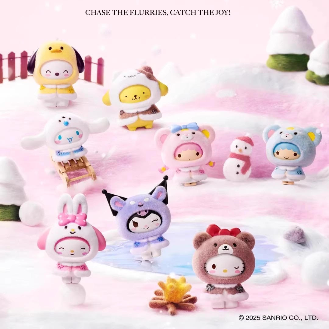 MINISO/名创优品Sanrio characters小斗篷系列植绒转脸盲盒