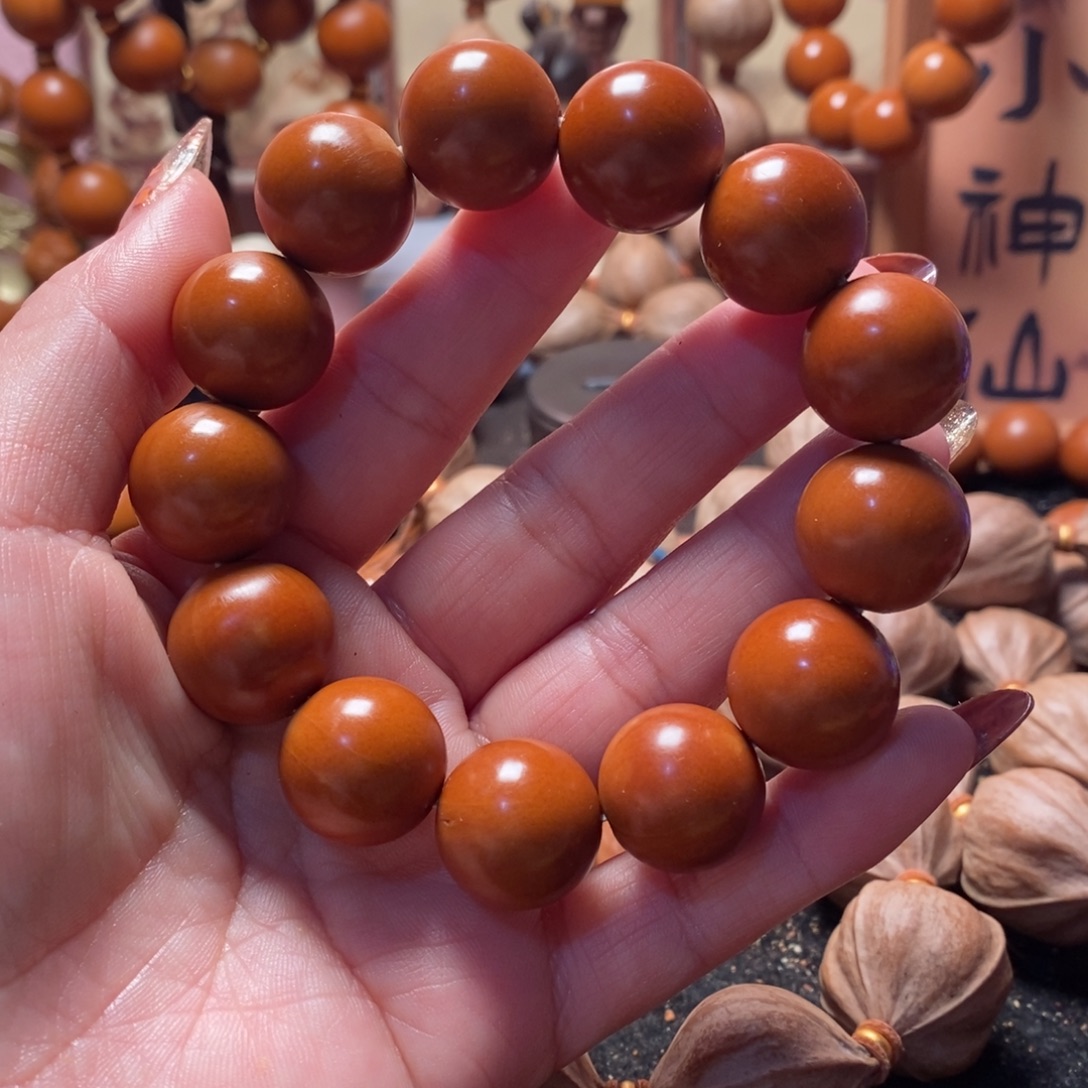 橄榄核手串/手链1.7正圆光珠