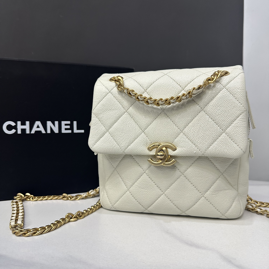 95新 Chanel/香奈儿 22P ado双肩包芯片18cm/0995111301