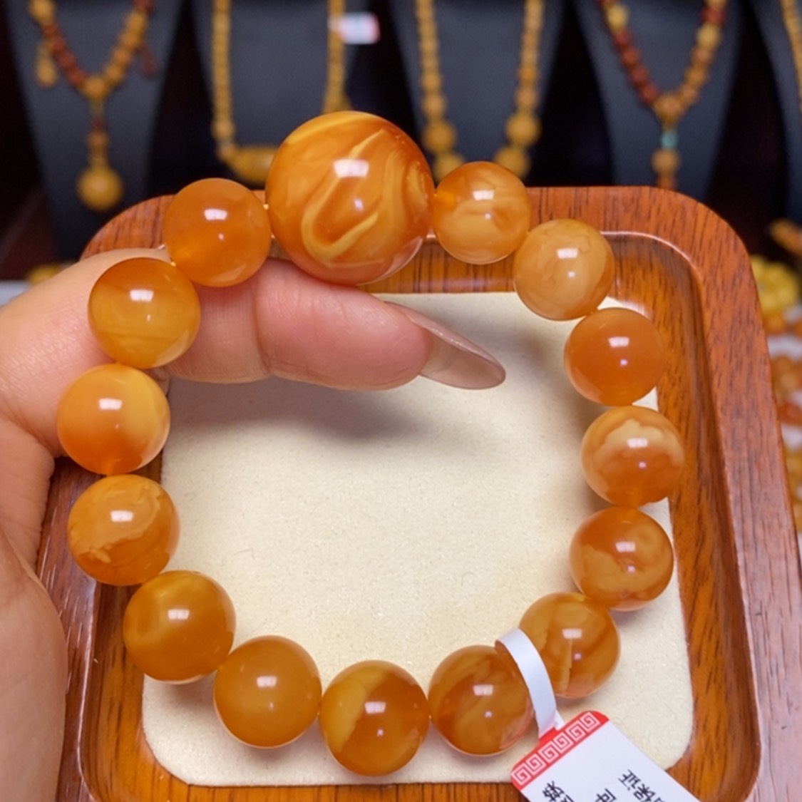 【闪购商品】蜜蜡手链未镶嵌手串