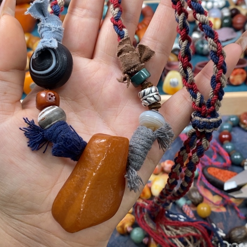 【闪购商品】蜜蜡颈饰未镶嵌项链