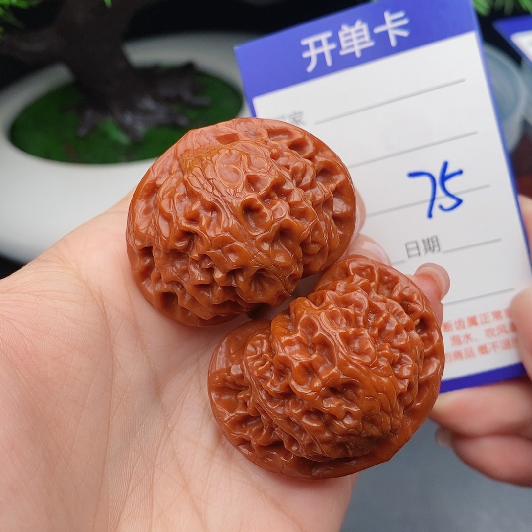 文玩核桃把件42宫灯75