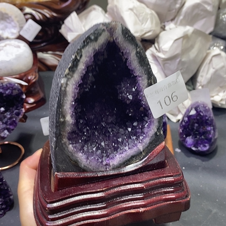 紫晶珠宝半成品未镶嵌