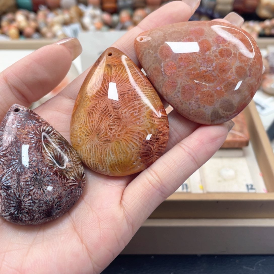 未镶嵌手链硅化珊瑚（珊瑚玉）俊*440