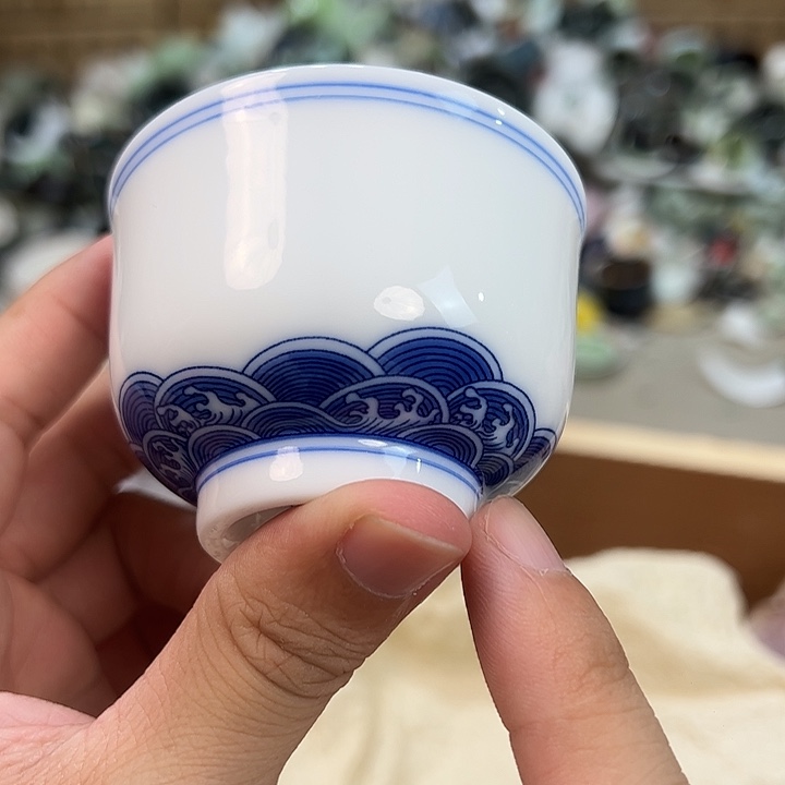 德化白瓷茶具主人杯