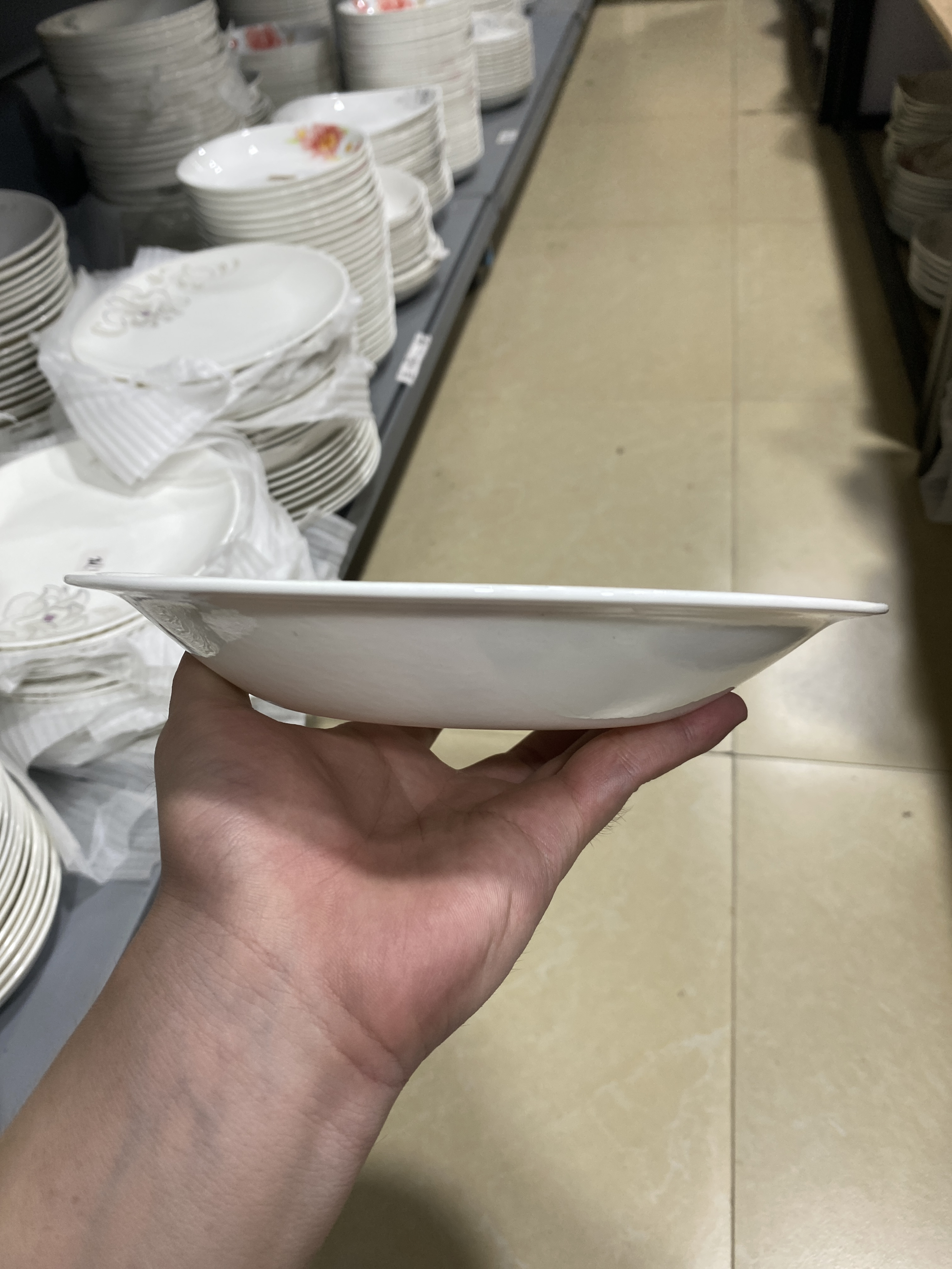 902号4个装8寸美地瓷大品牌窝窝盘深盘圆盘菜盘