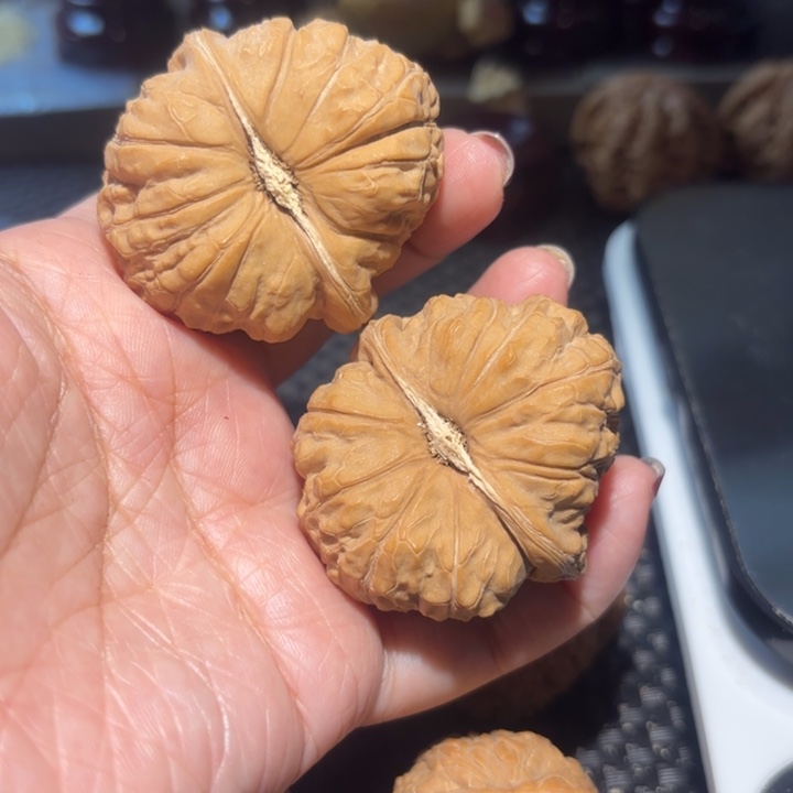 把件文玩核桃43无修南瓜墩