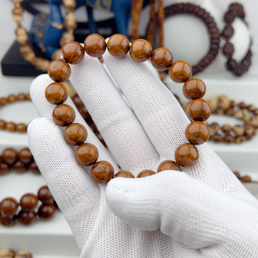 紫金鼠手串桃***爸精品光珠11