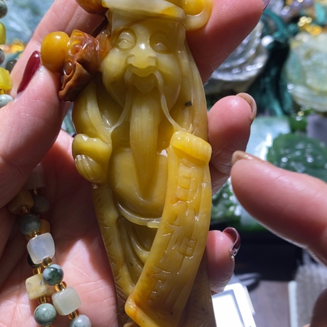 【闪购商品】岫玉毛衣链未镶嵌