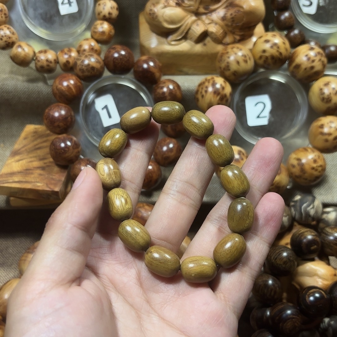 维腊木（绿檀）阿根廷绿檀12x16枣珠