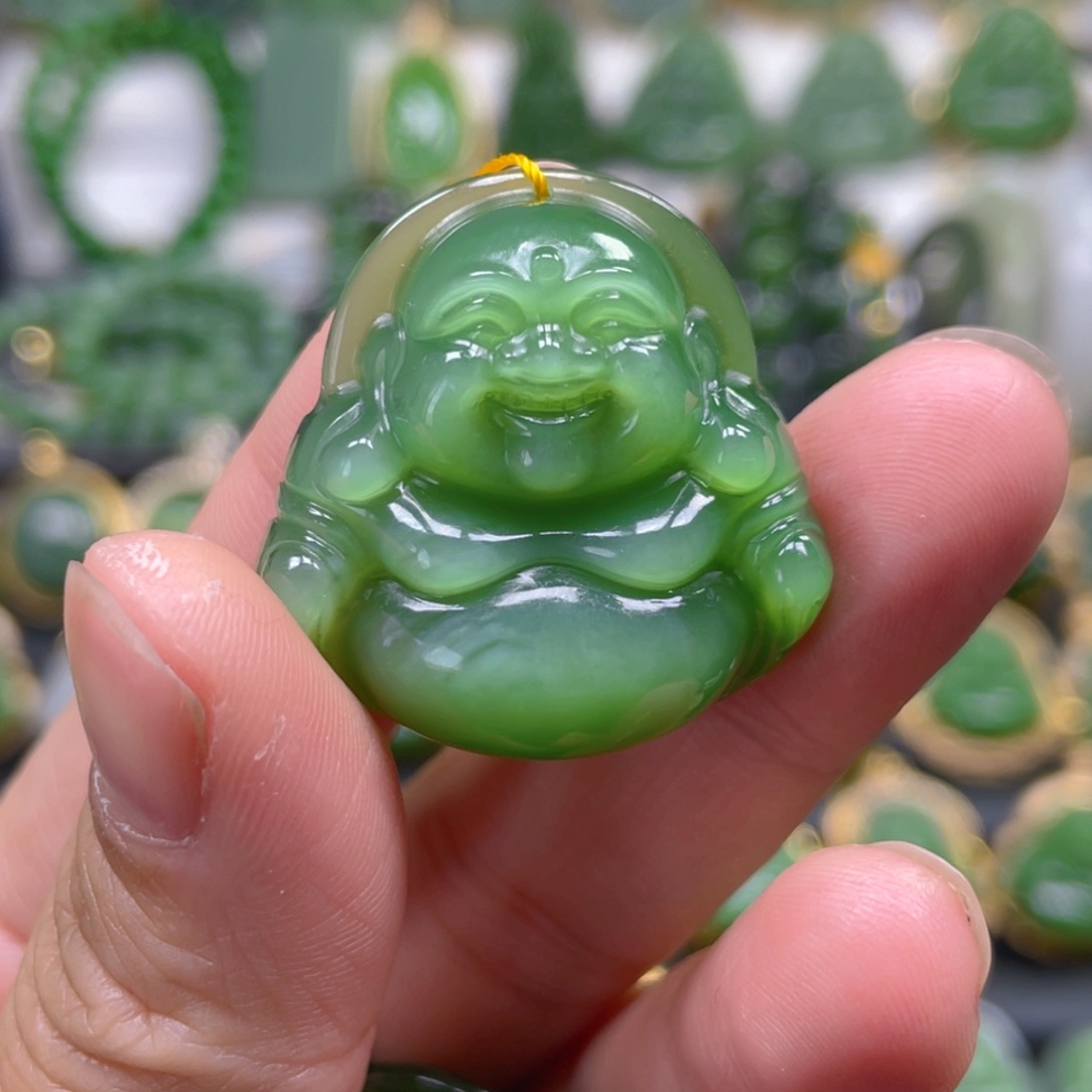 和田玉（碧玉）吊坠(不含链)未镶嵌