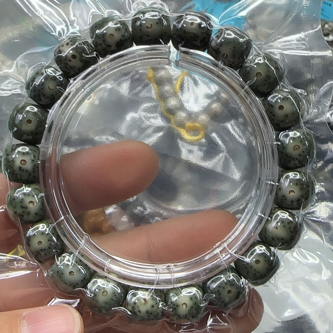 星月菩提手串184传说绿星月菩提11×10单圈