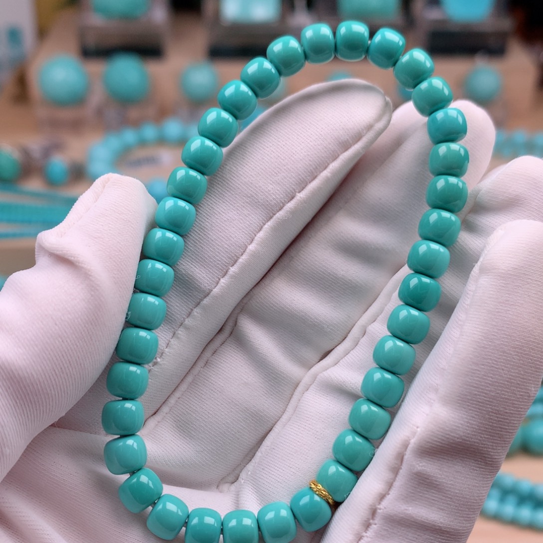 绿松石未镶嵌珠宝奇石5.6mm