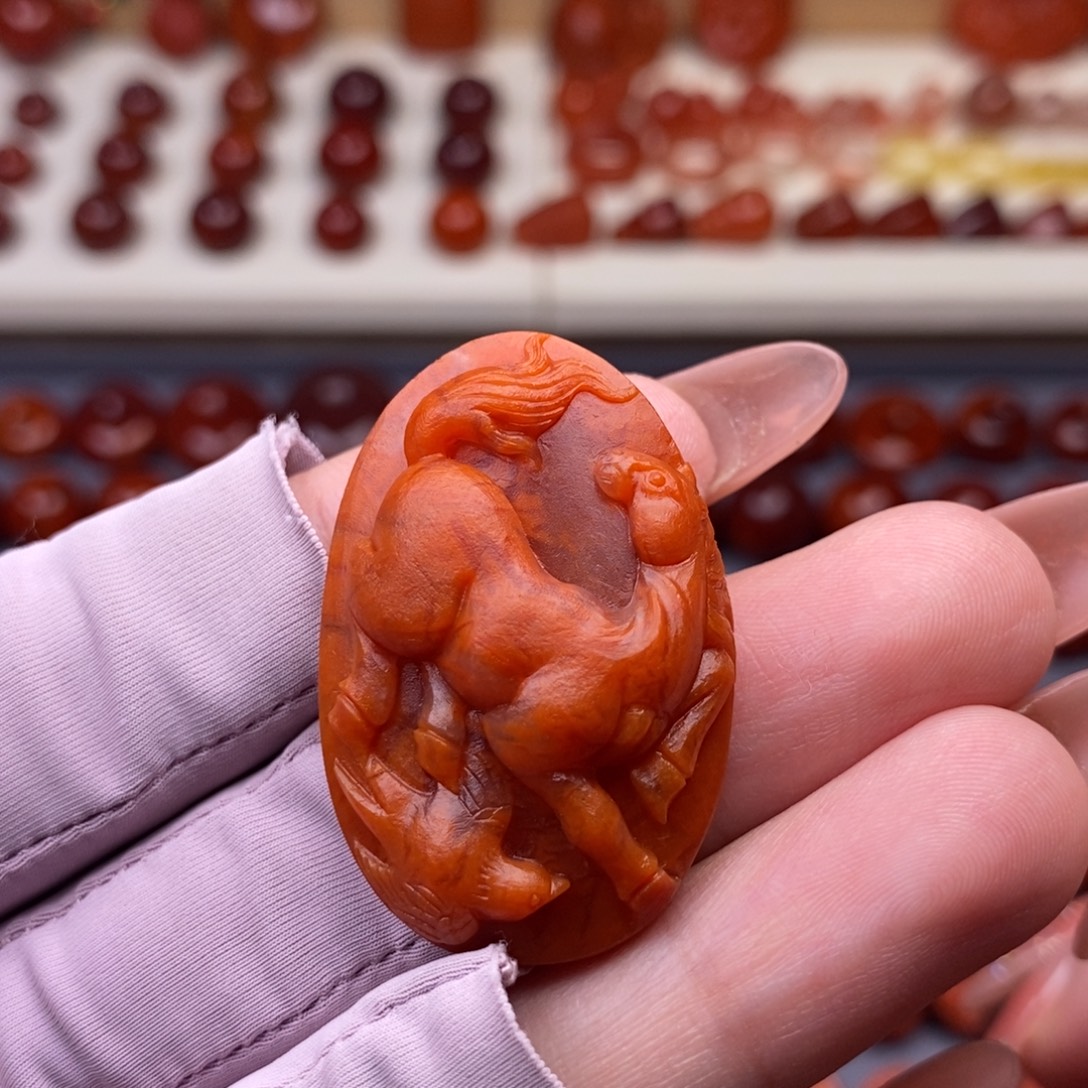 南红玛瑙未镶嵌配饰