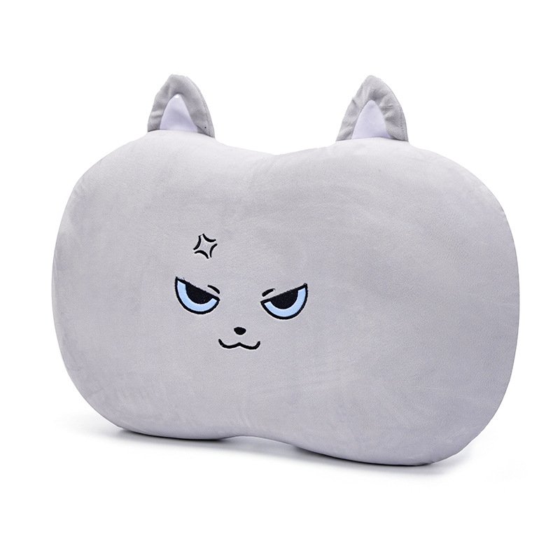 猫肚枕卡通慢回弹可拆洗护颈枕大人助睡眠枕芯大号记忆棉枕头