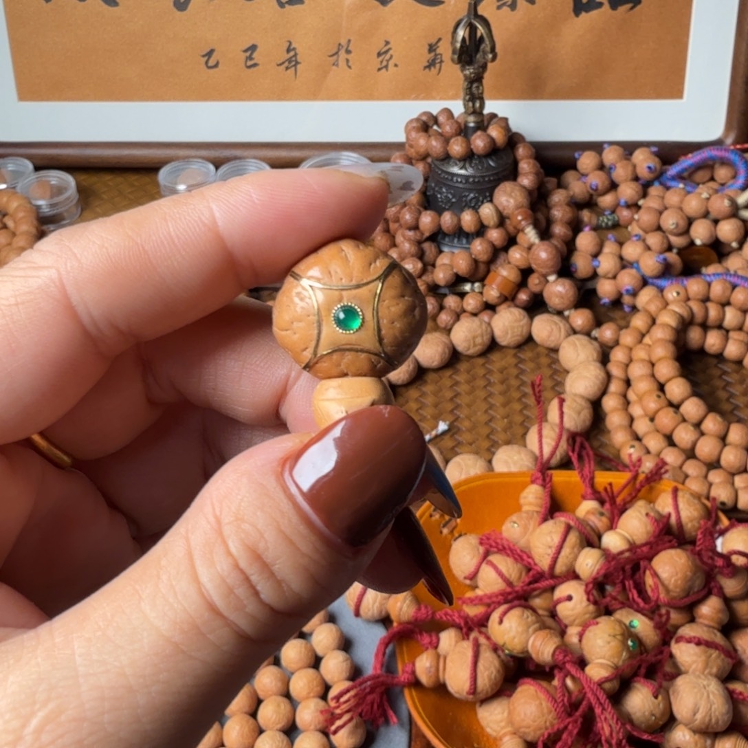 心***年把件凤眼菩提四星三通