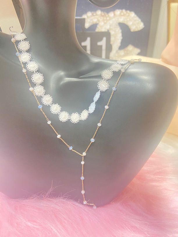 韩国淑女气质时尚蕾丝项链H506