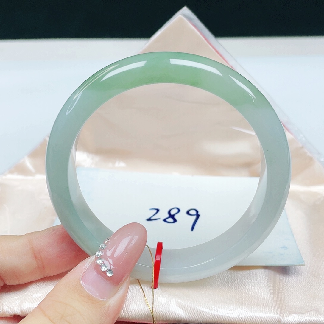 翡翠未镶嵌手镯 正圈56+