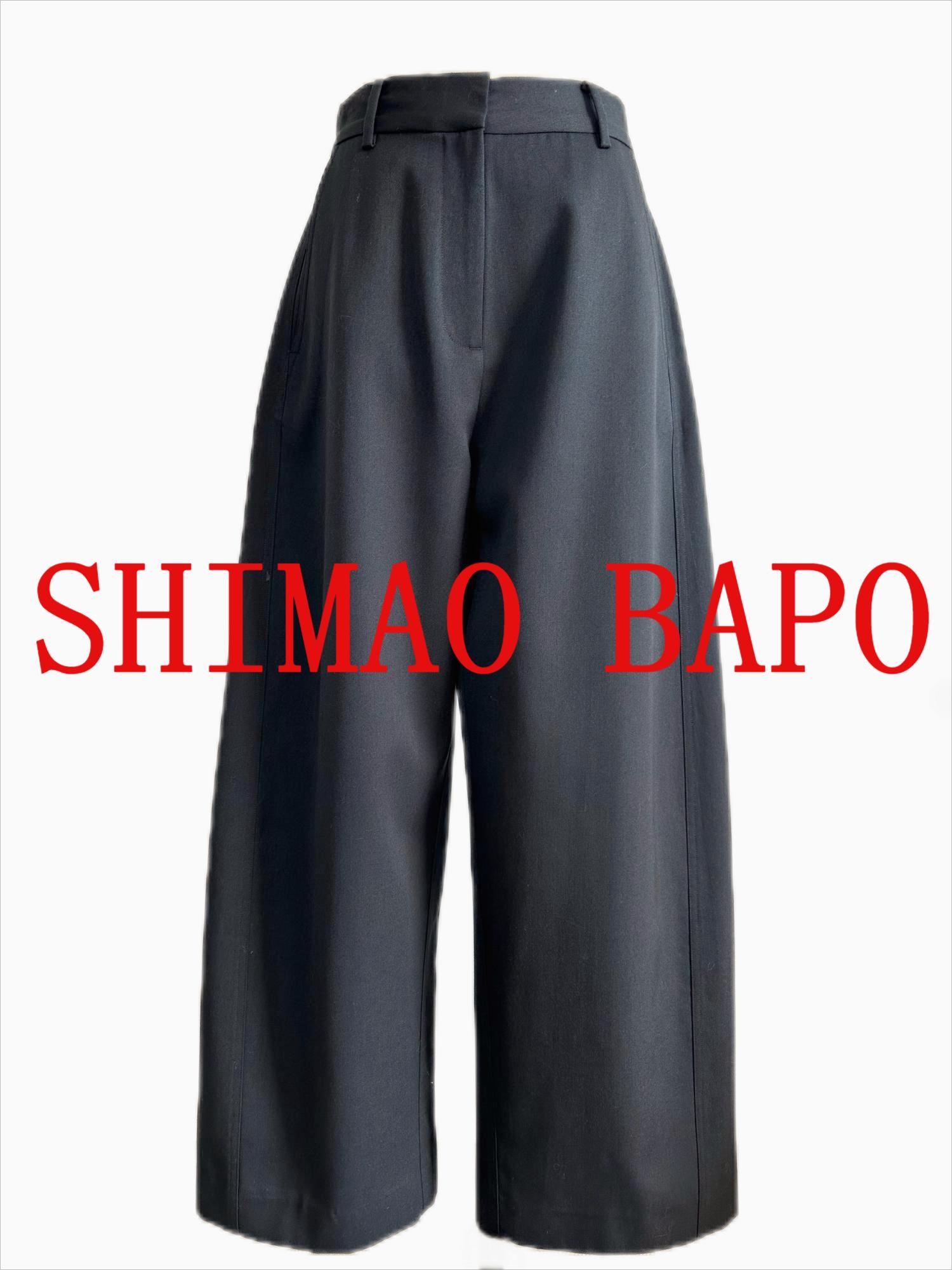 SHIMAO BAPO自带造型感的弯刀裤