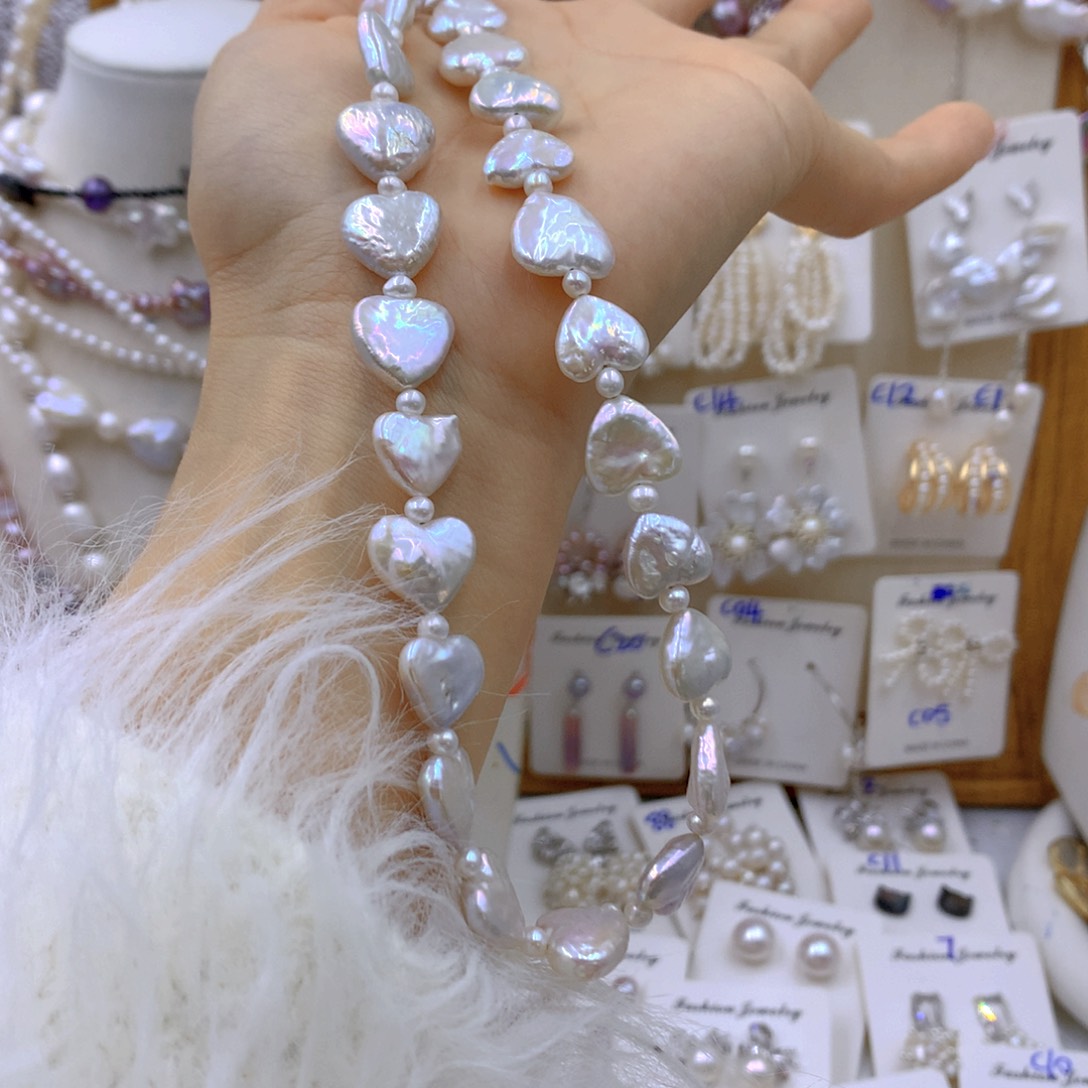 淡水珍珠耳饰银S925镶嵌