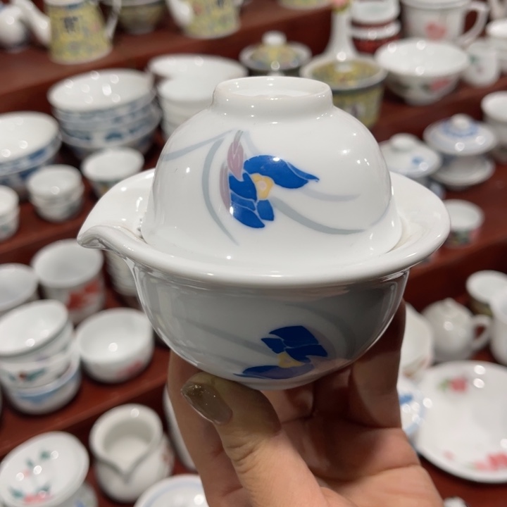 醴陵高温瓷釉下手绘200毫升