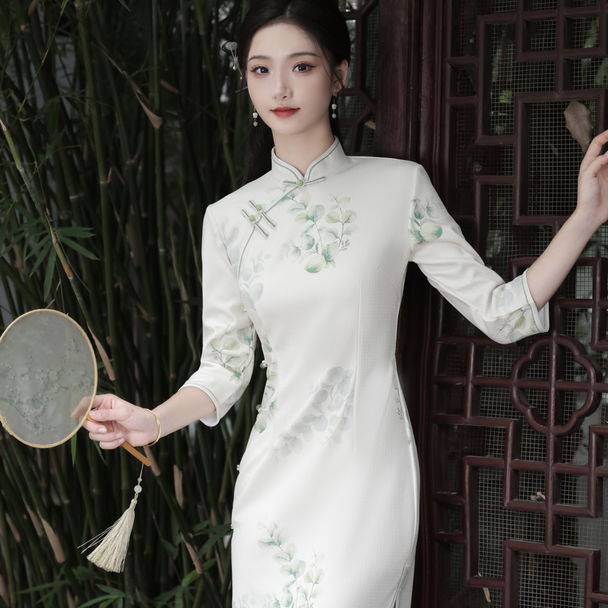 780 年轻款素雅民国风《絮风》旗袍