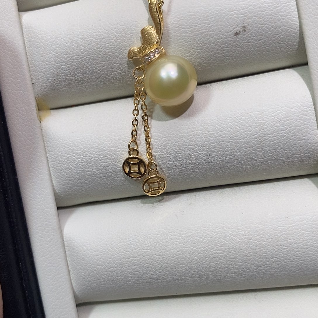 银S925镶嵌海水珍珠颈饰