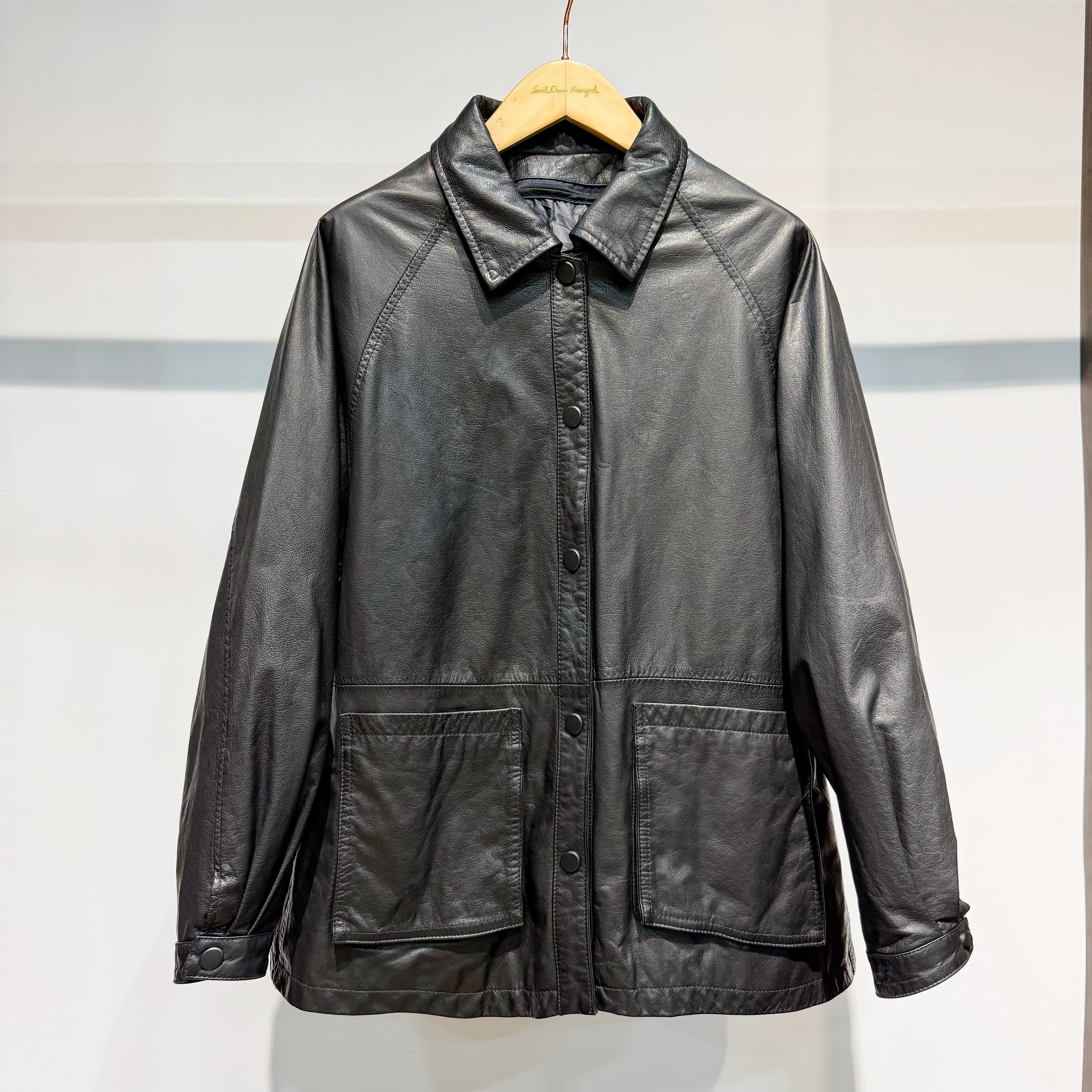 【萨拉迪恩】 秋冬高端女士头层油蜡牛皮可拆卸羽绒外套