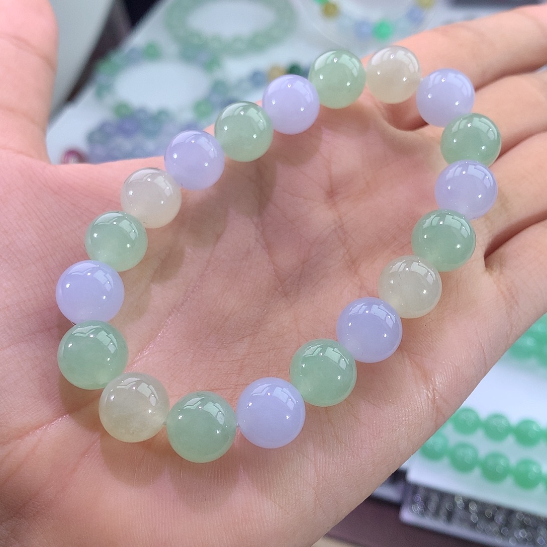 未镶嵌手链翡翠甜美多宝手串