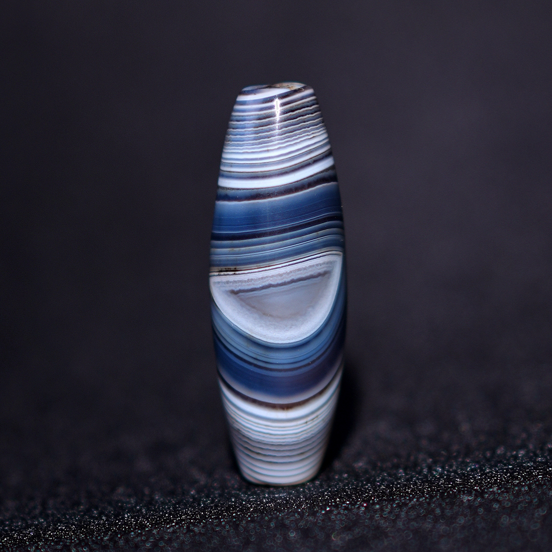 天然蓝沁水晶佛眼缠丝玛瑙手工珠