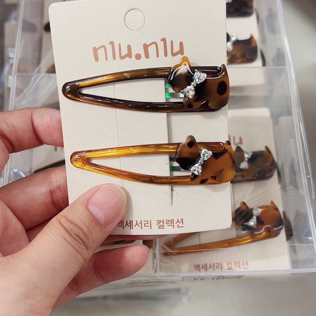 布艺非金属边夹一对