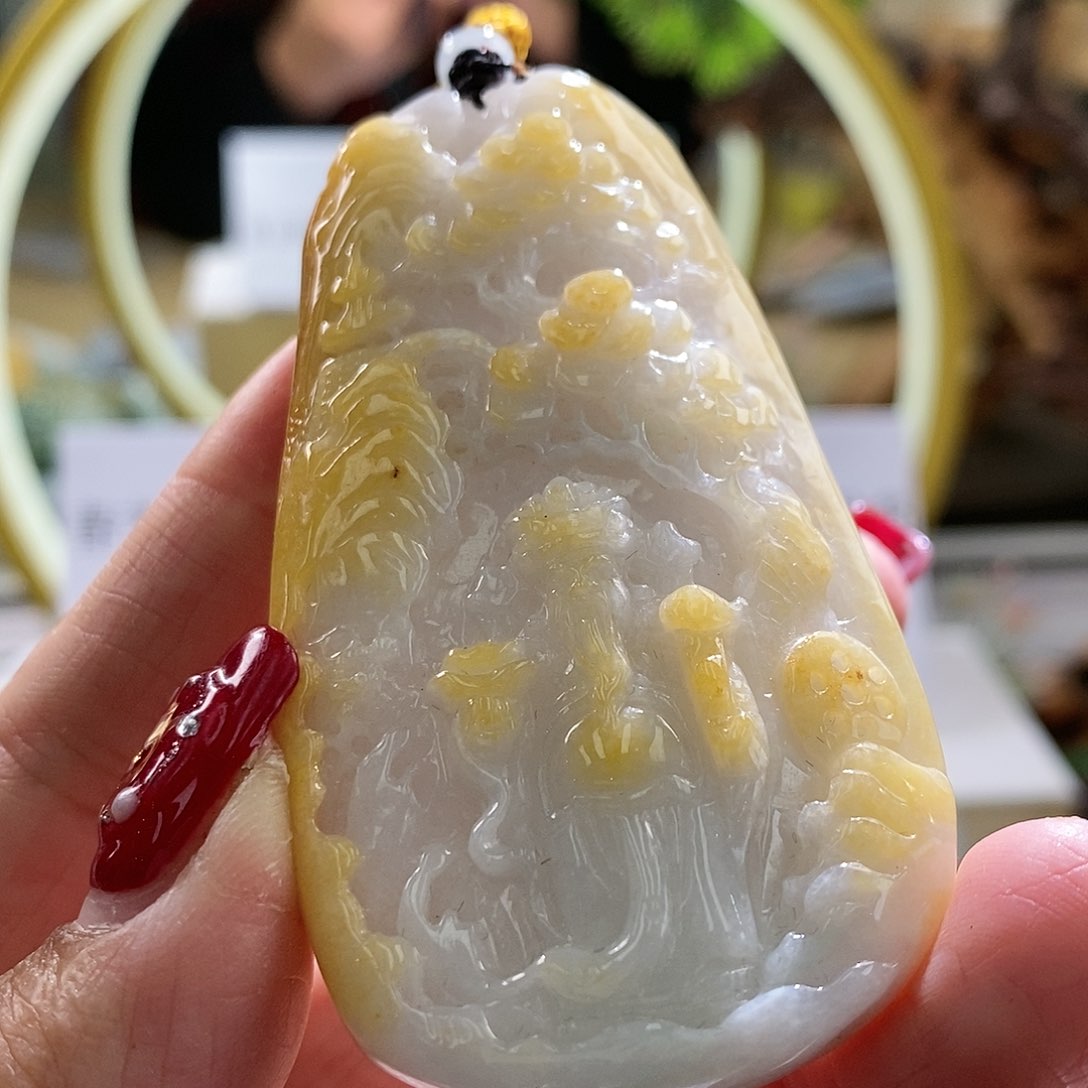 【闪购商品】翡翠颈饰未镶嵌财神