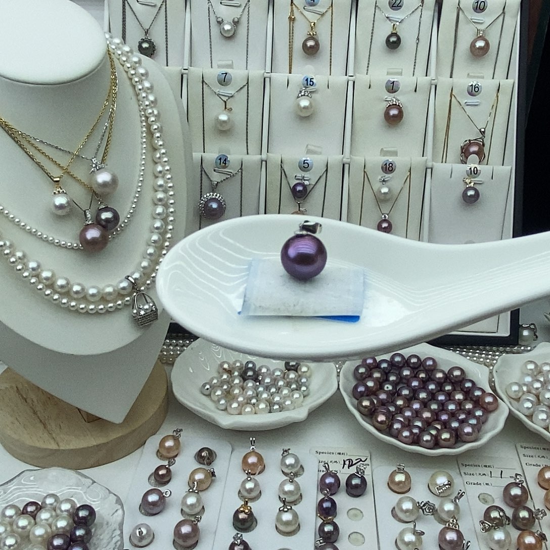 淡水珍珠银S925镶嵌珍珠