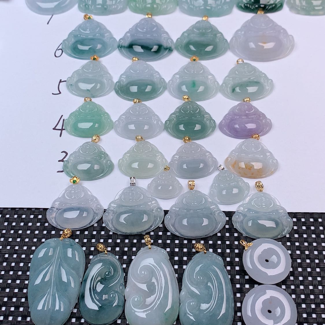 【闪购商品】翡翠18K金镶嵌摆件挂件