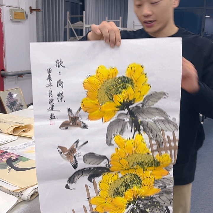 国画纯手绘字画宣纸