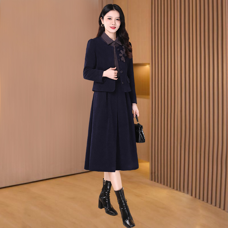 【外套+裙子】优雅新款气质时尚大气减龄休闲收腰显瘦套裙22876-DXD