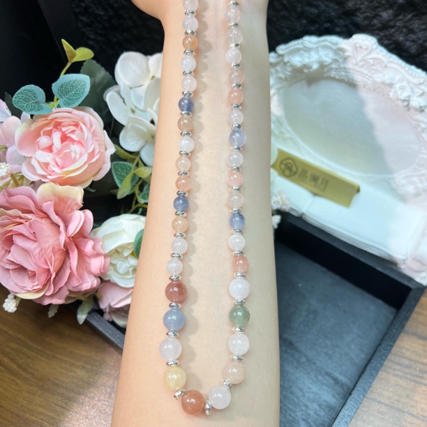 【晶澜月】C035【Svip私人定制】天然糖果彩发晶项链多样性发其一