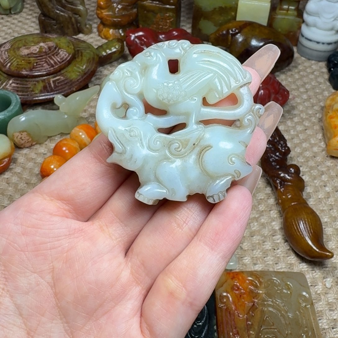 白玉菩提吊坠挂件