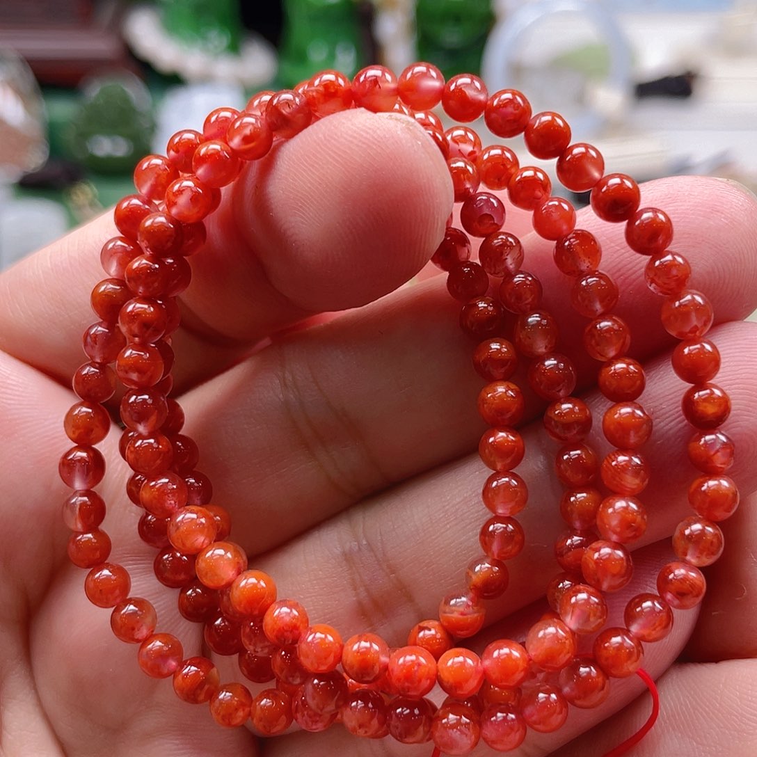 颈饰未镶嵌南红玛瑙天然