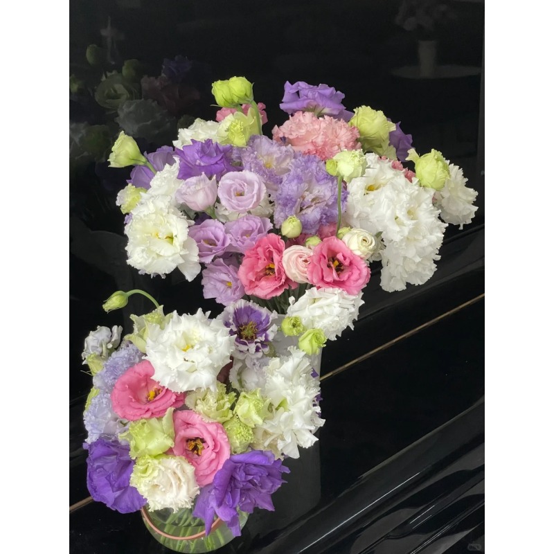 小朱【混色洋桔梗】   无刺玫瑰 真花 鲜切花  一单中通，两单顺